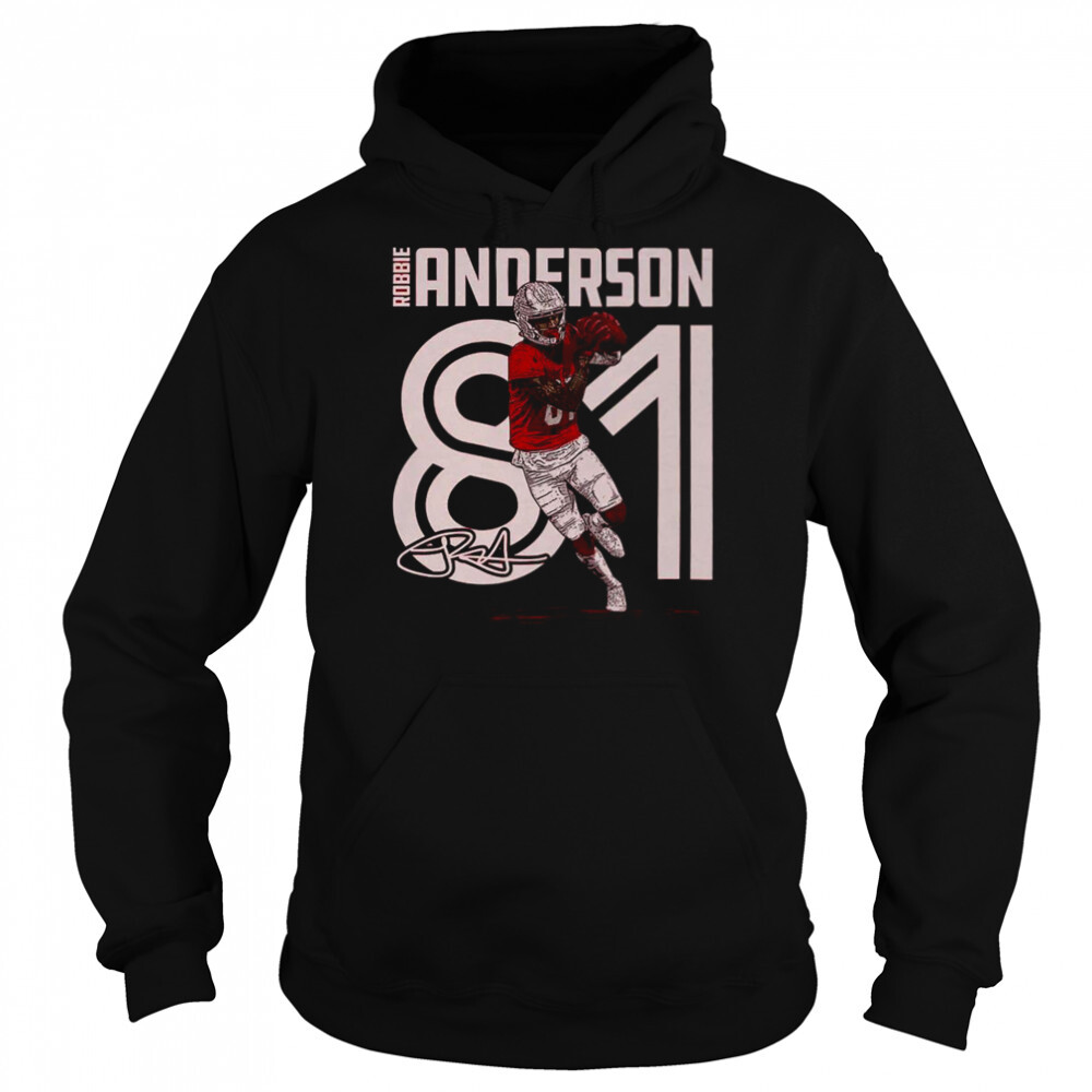 Robbie Anderson Arizona Cardinals Inline signature shirt 5 Hoodie shirts