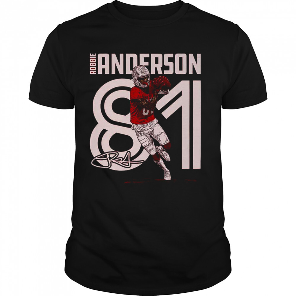 Robbie Anderson Arizona Cardinals Inline signature shirt 1 Unisex shirts