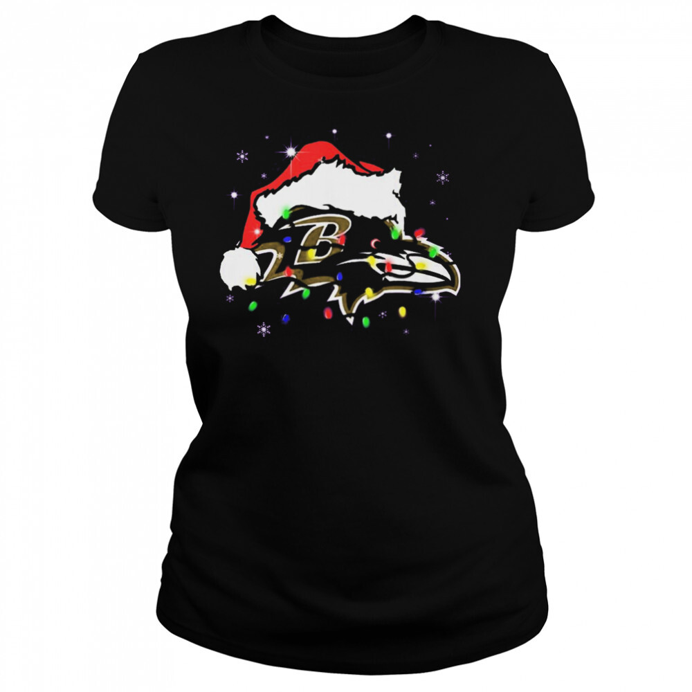 Santa Hat Baltimore Light Christmas Shirt 4 Women's shirts