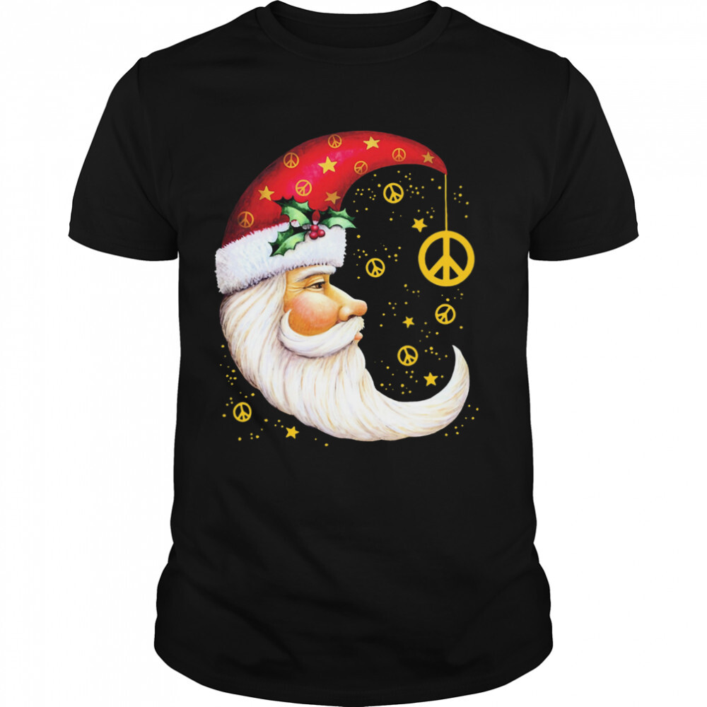 Santa Moon Flag Toland Home Christmas Shirt 1 Unisex shirts