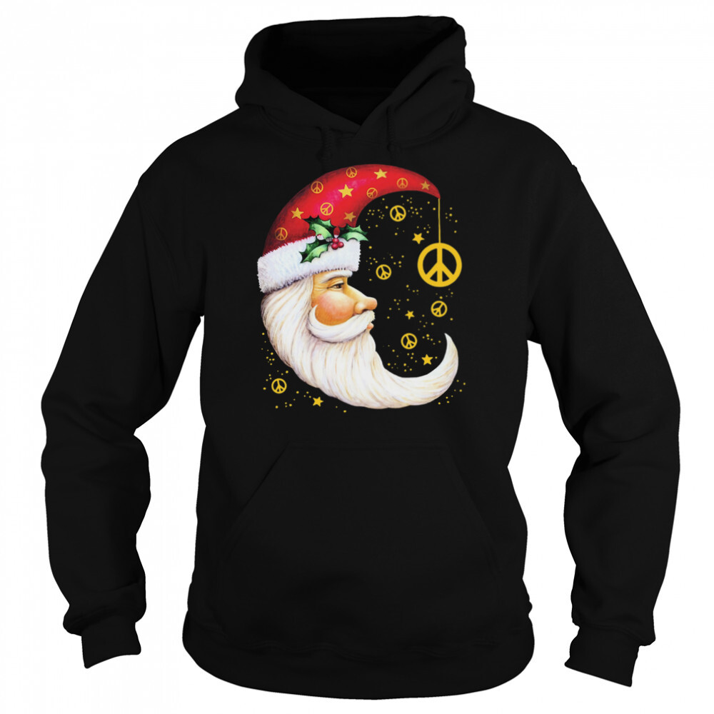 Santa Moon Flag Toland Home Christmas Shirt 5 Hoodie shirts