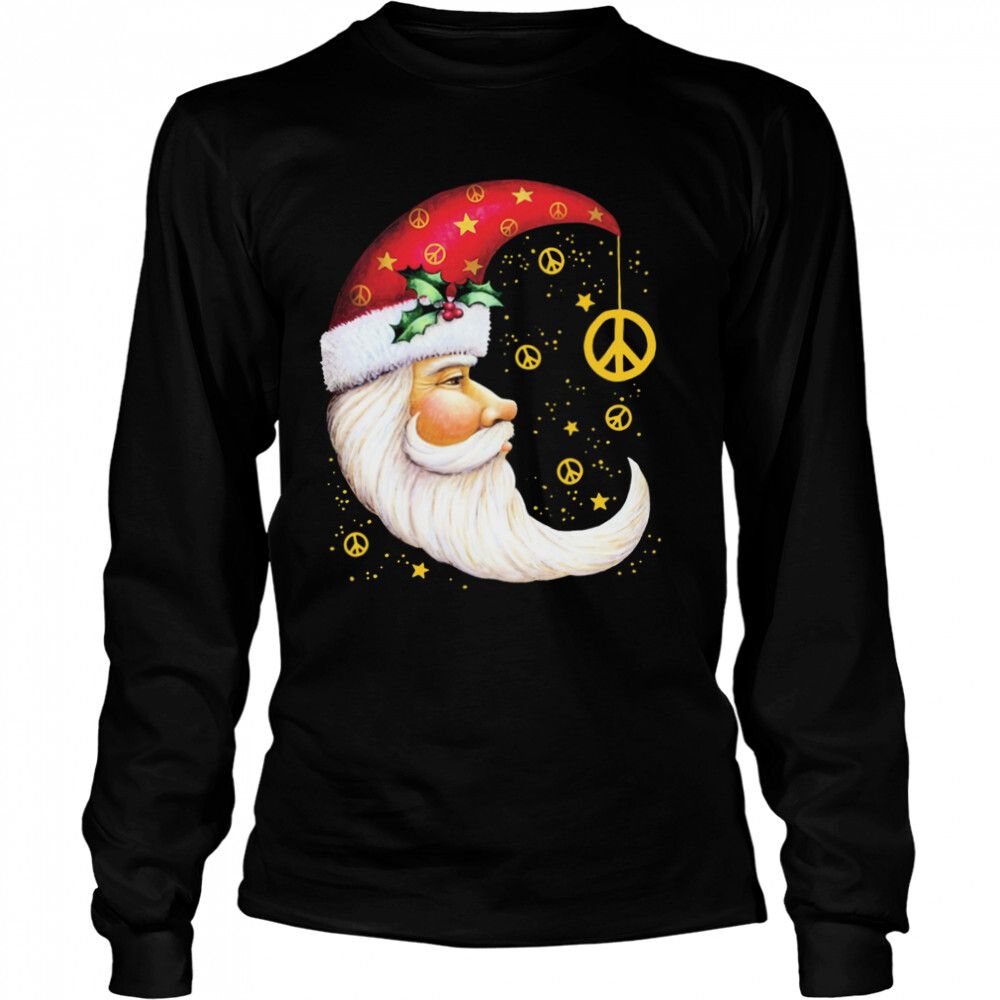 Santa Moon Flag Toland Home Christmas Shirt 3 Long Sleeved shirts