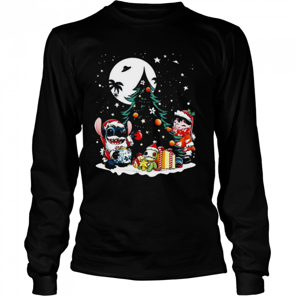 Santa Stitch 2022 Merry Christmas shirt 3 Long Sleeved shirts