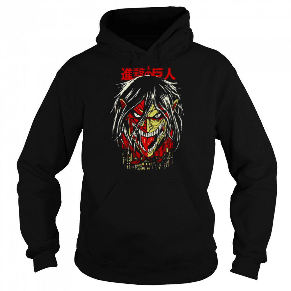 Scary Design Eren Yeager Attack On Titan shirt 5 Hoodie shirts