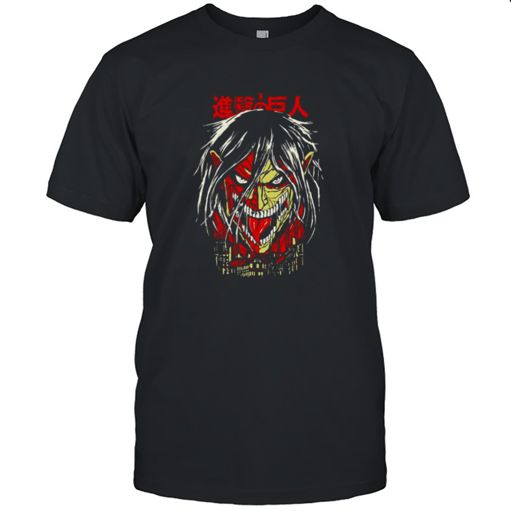 Scary Design Eren Yeager Attack On Titan shirt