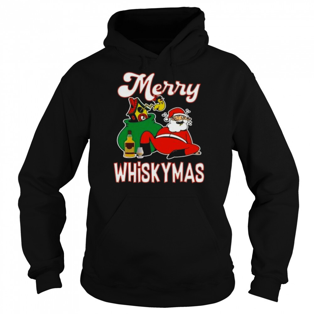 Scotch whisky drinking santa claus funny christmas T-Shirt 5 Hoodie shirts
