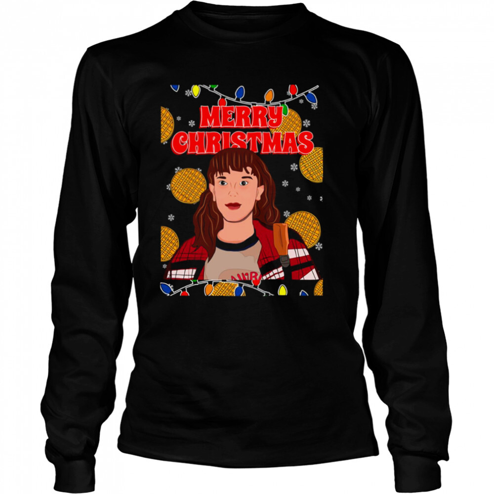 Stranger Things 4 Christmas Design Eleven Character shirt 3 Long Sleeved shirts