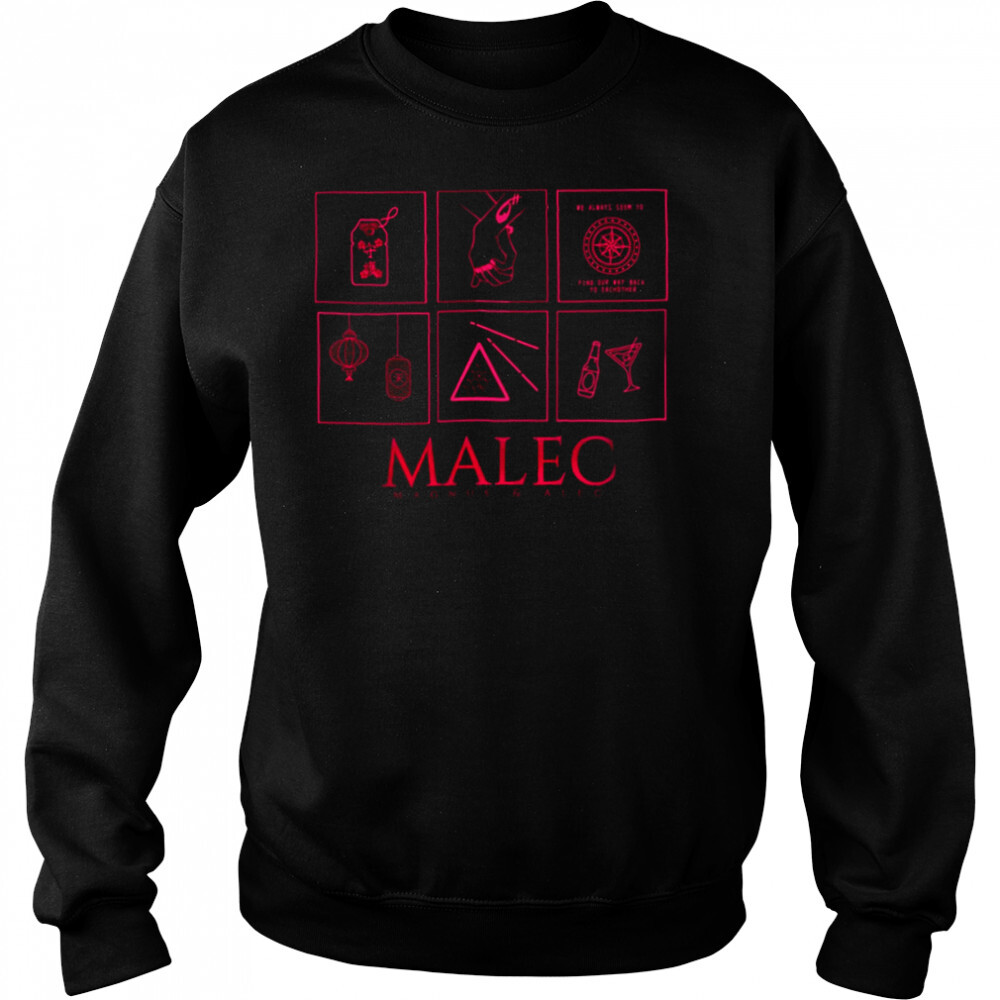 Symbols Minimalistic Malec Shadowhunters shirt 2 Sweat shirts