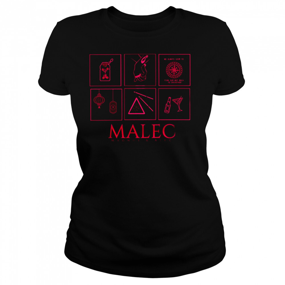 Symbols Minimalistic Malec Shadowhunters shirt 4 Women's shirts