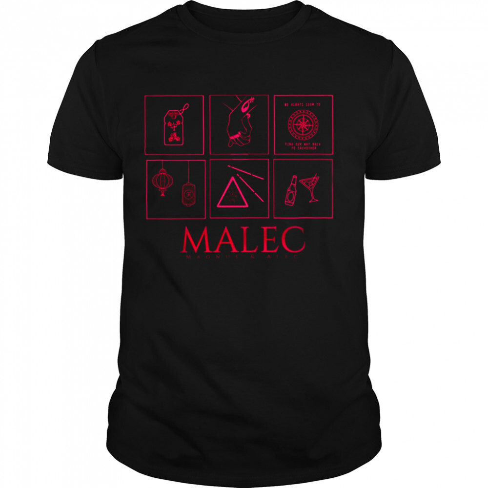 Symbols Minimalistic Malec Shadowhunters shirt 1 Unisex shirts