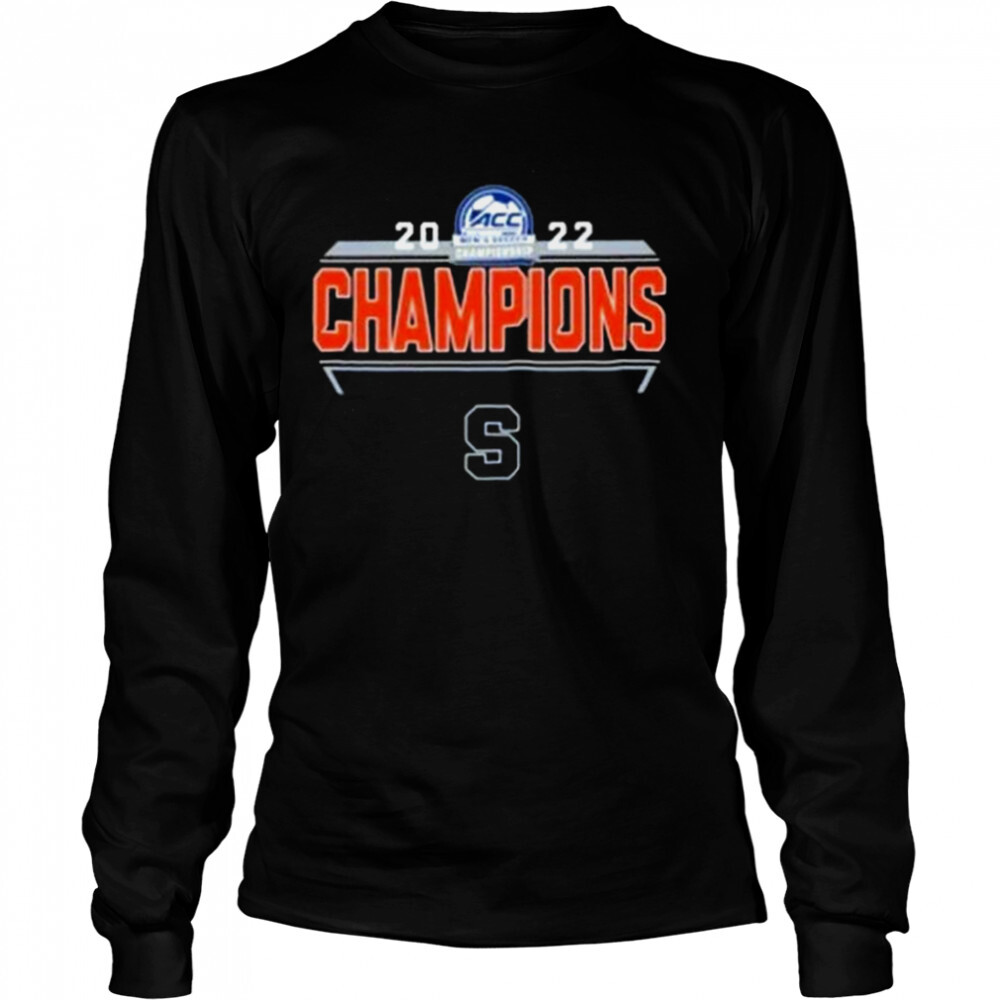 Syracuse Orange 2022 ACC Men’s Soccer Champions Shirt 3 Long Sleeved shirts