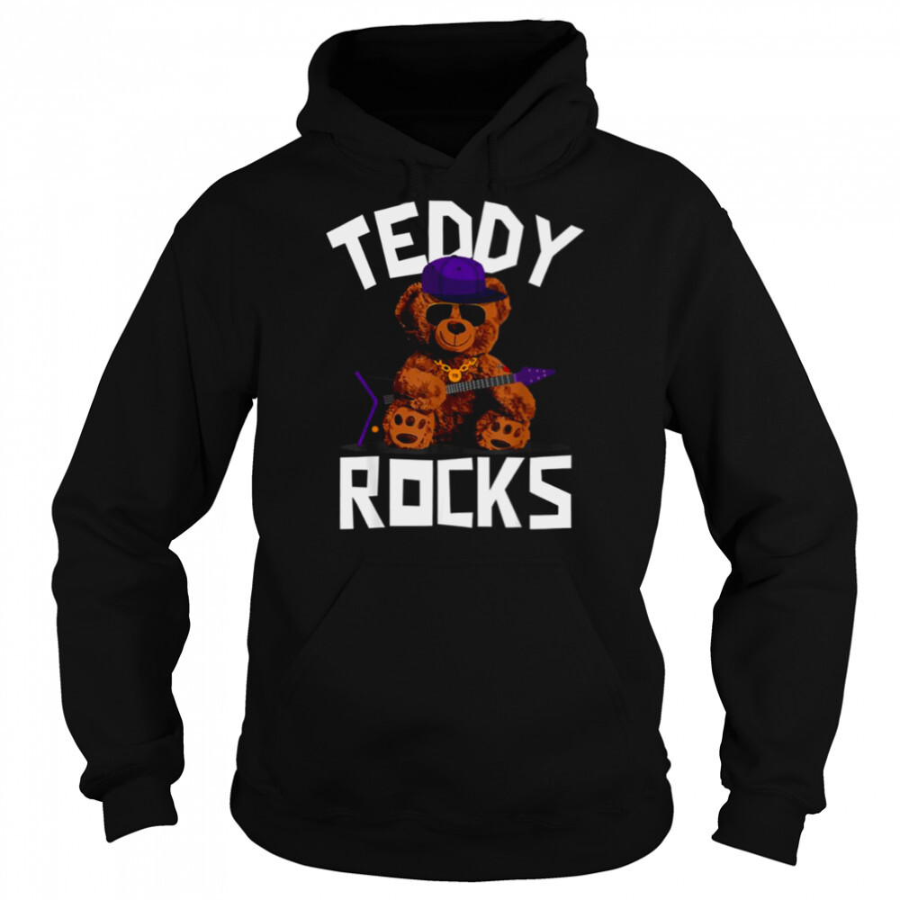 Teddy Bear Rock And Roll Lovers shirt 5 Hoodie shirts