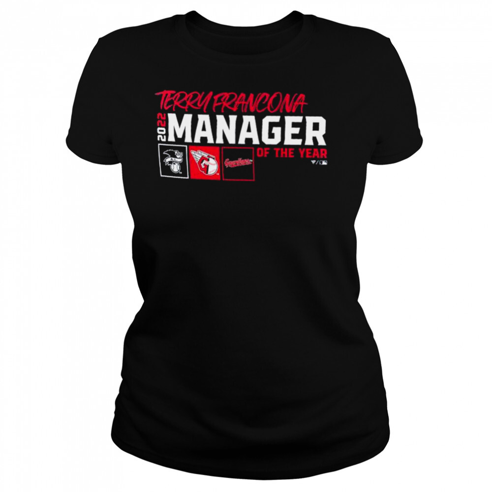 Terry francona cleveland guardians 2022 al manager of the year shirt 4 Women's shirts
