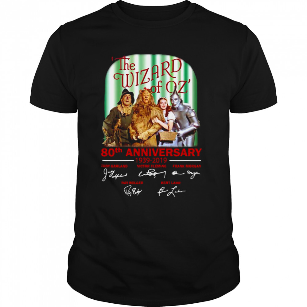 The Wizard Of Oz 80th Anniversary 1939-2019 Signatures shirt 1 Unisex shirts