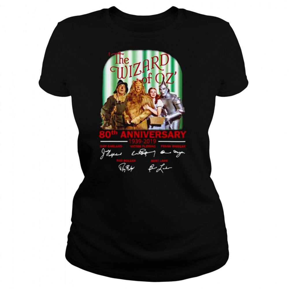 The Wizard Of Oz 80th Anniversary 1939-2019 Signatures shirt 4 Women's shirts