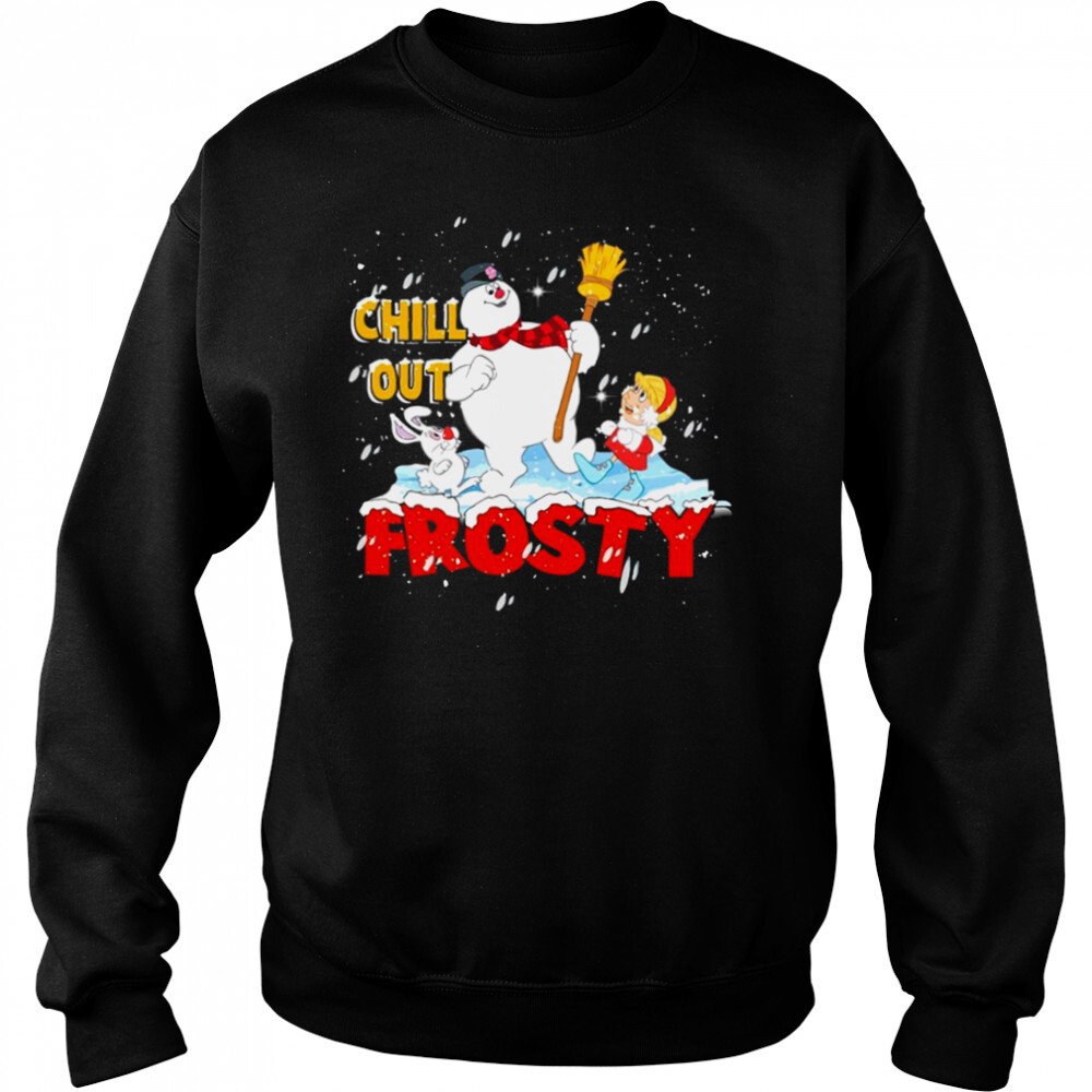 Tv Show Chilly Out Frosty Graphic Christmas shirt 2 Sweat shirts