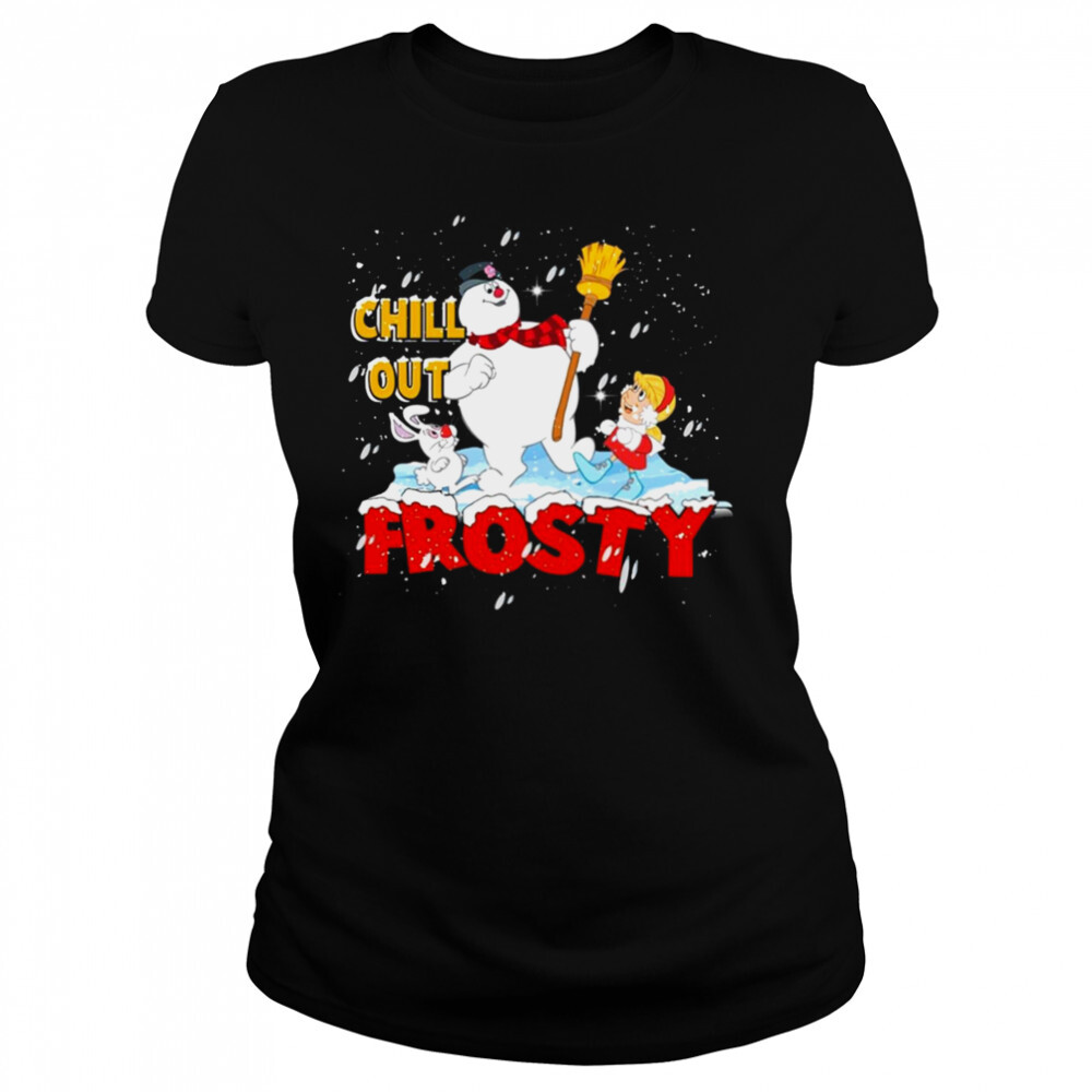 Tv Show Chilly Out Frosty Graphic Christmas shirt 4 Women's shirts