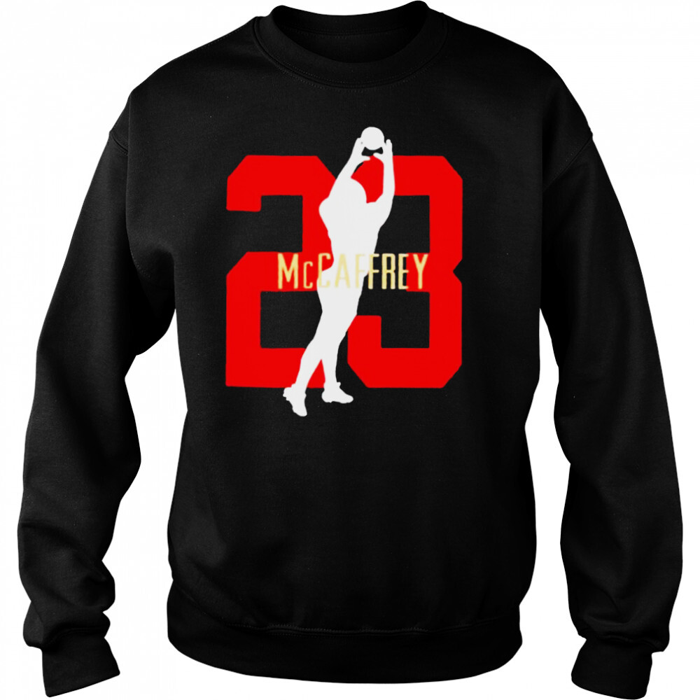 mccaffrey 23 San Francisco 49ers shirt 2 Sweat shirts