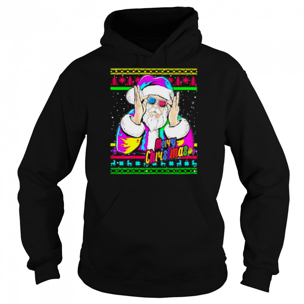 merry Christmas Santa DJ 90s fancy dress shirt 5 Hoodie shirts