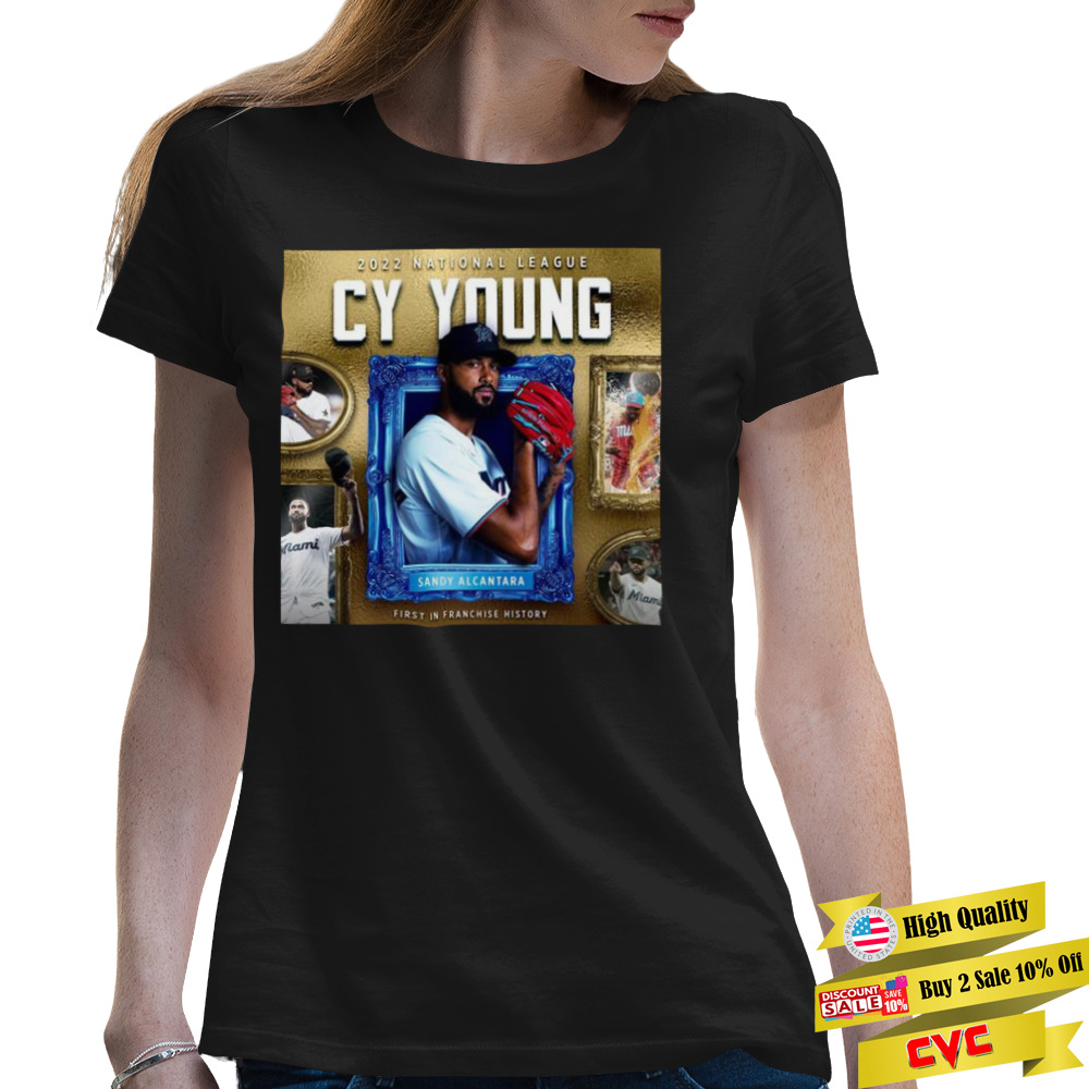 2022 NL CY Young Award Winner Is Sandy Alcantara Shirt 2 Premium Ladies Tee