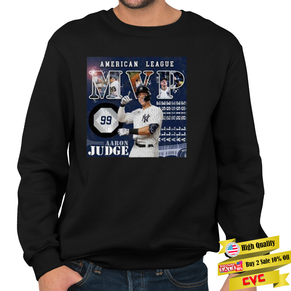 American League MVP 2022 99 Aaron Judge NJ Yankees shirt 5 Unisex Crewneck Sweatshirt