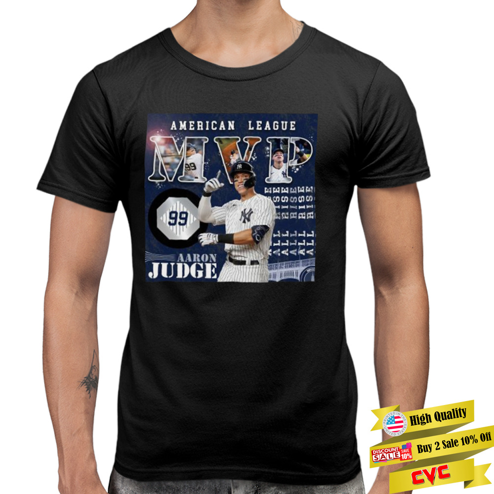 American League MVP 2022 99 Aaron Judge NJ Yankees shirt 3 Premium Men Tee