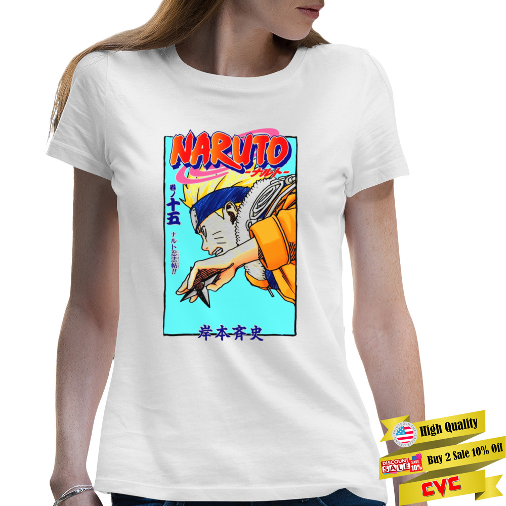 Colored Design Anime Naruto Naruto Uzumaki shirt 2 Premium Ladies T-shirt