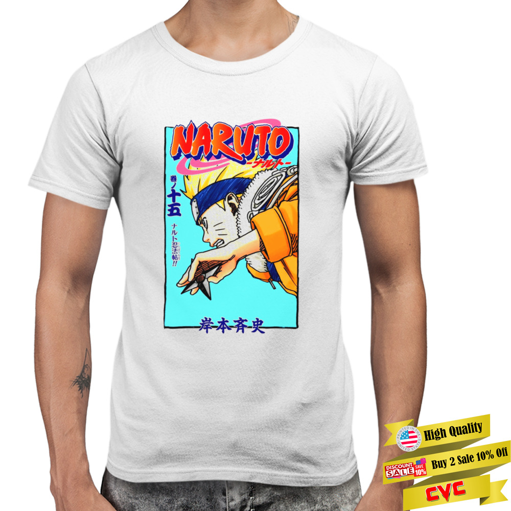 Colored Design Anime Naruto Naruto Uzumaki shirt 3 Premium Men T-shirt