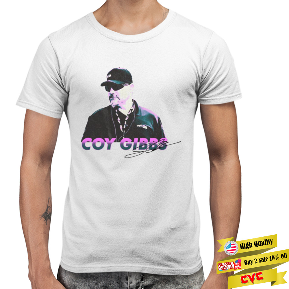 Coy Gibbs Retro Graphic Style shirt