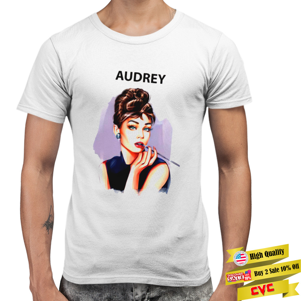 Digital Art Audrey Hepburn Actress shirt 3 Premium Men T-shirt