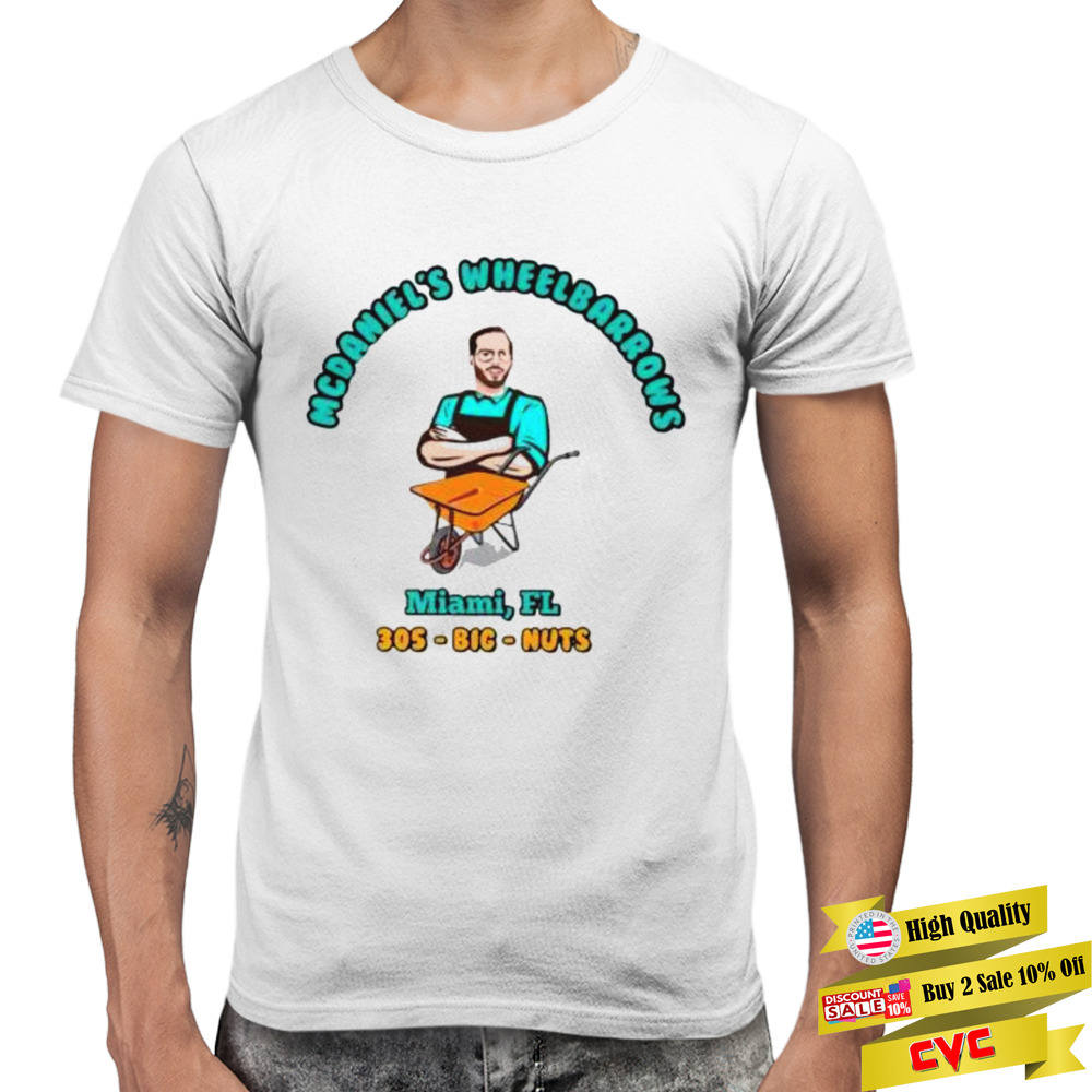 Dolphreaky Wearing Mcdaniel’s Wheelbarrows Miami shirt 3 Premium Men T-shirt