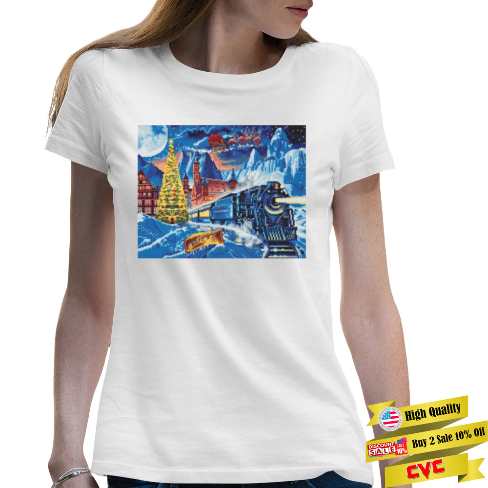 Fanart Design The Polar Express Christmas shirt 2 Premium Ladies T-shirt