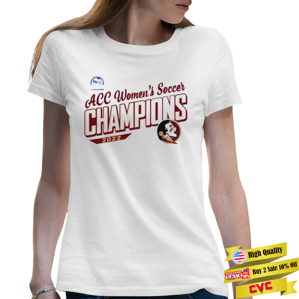 Florida State Seminoles 2022 ACC Women’s Soccer Conference Tournament Champions T-Shirt 2 Premium Ladies T-shirt