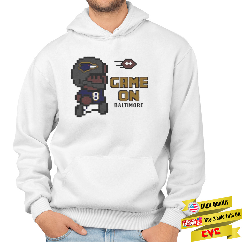 Game On Baltimore Raven Football shirt 4 Unisex Hoodie