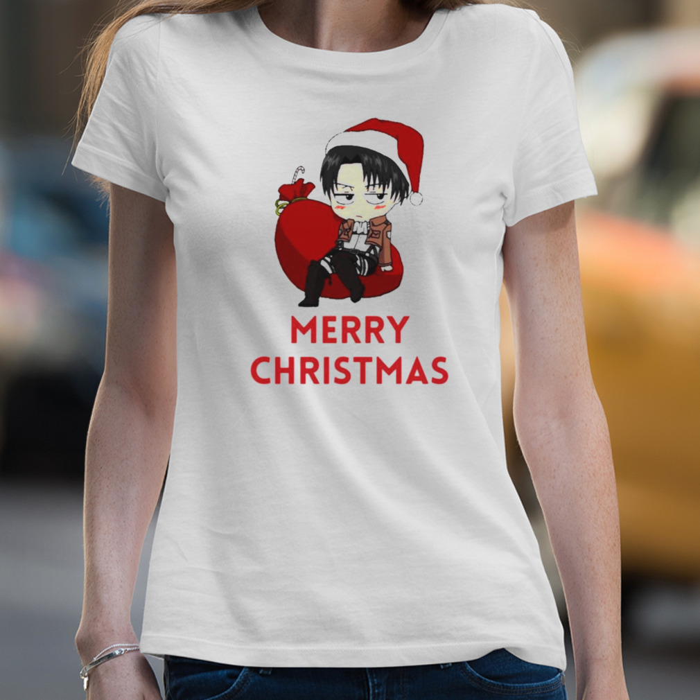 Attack on Titan Levi chibi Christmas t-shirt
