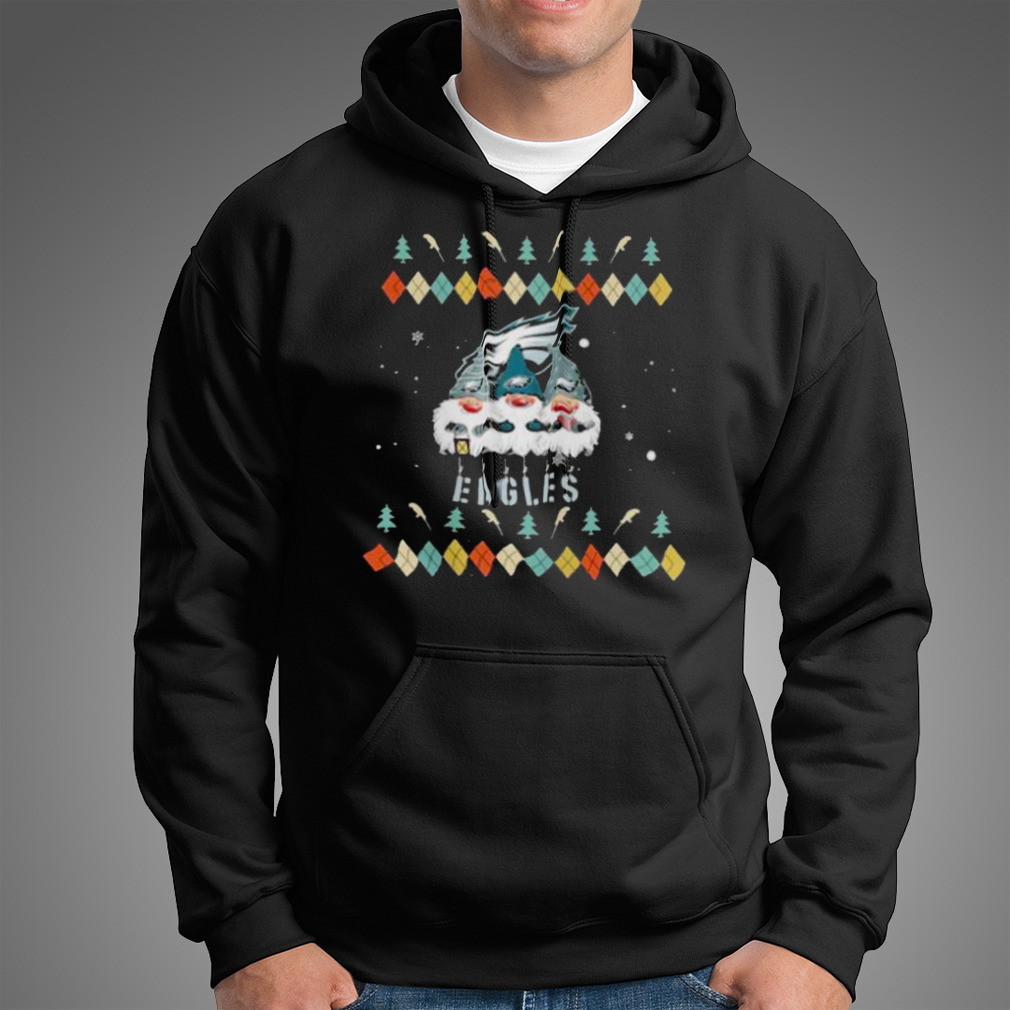 Gnomies Philadelphia Eagles Christmas T-Shirt - TeeNavi