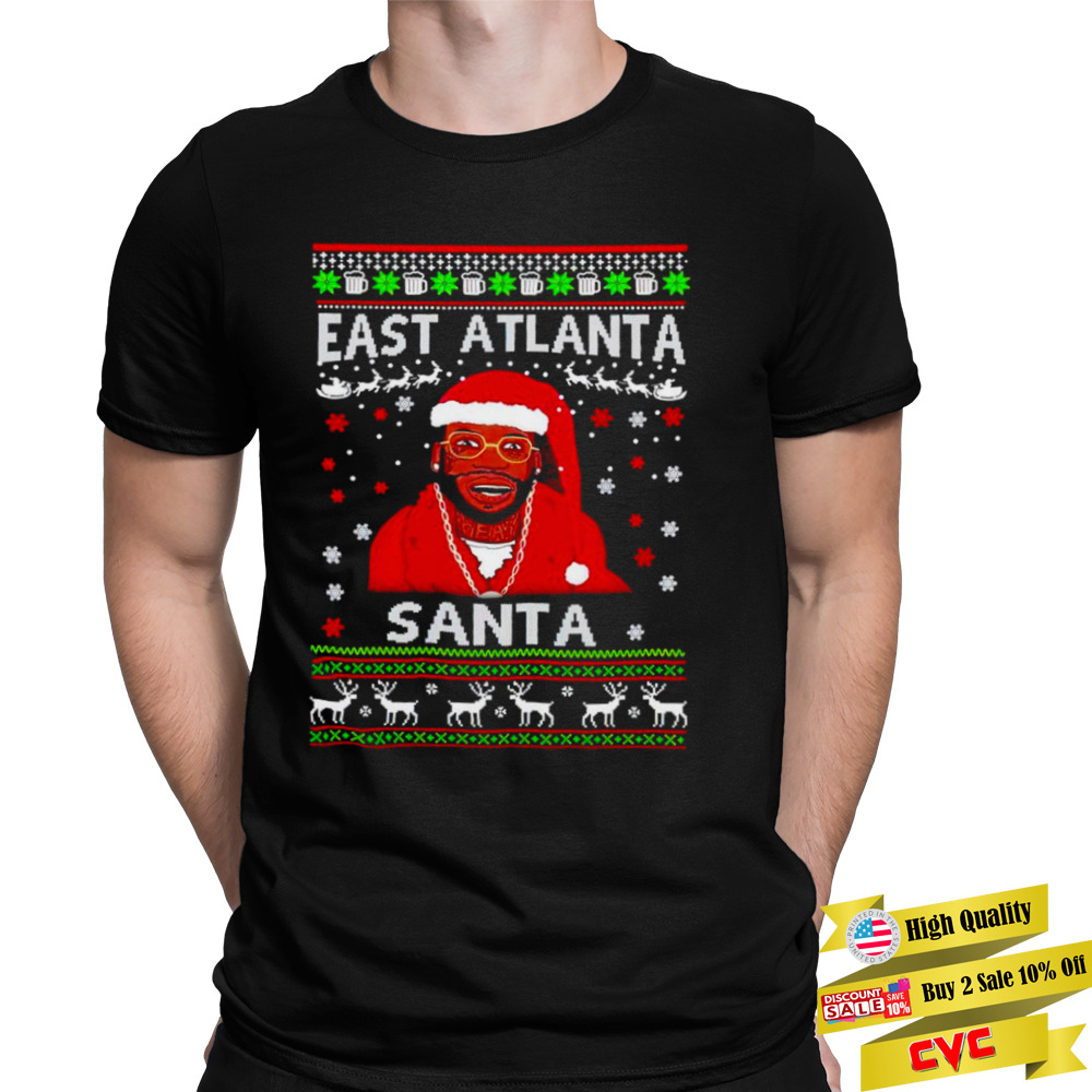 Gucci Mane East Atlanta Santa Christmas shirt - Trend T Shirt Store Online
