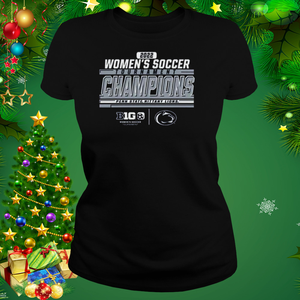 Penn State Nittany Lions 2022 Big Ten Women’s Soccer Conference Tournament Champions Locker Room Shirt 2 Women's tshirt