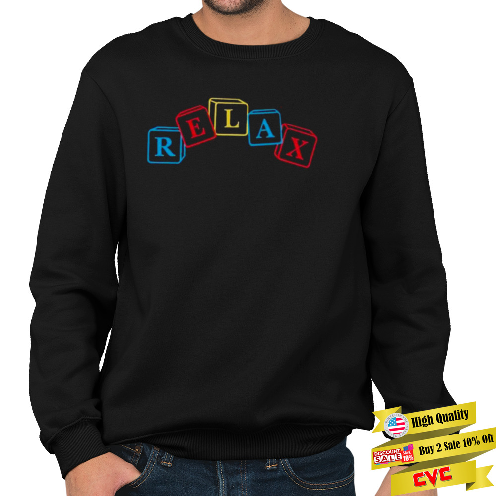 Relax kid’s block shirt 5 Unisex Crewneck Sweatshirt