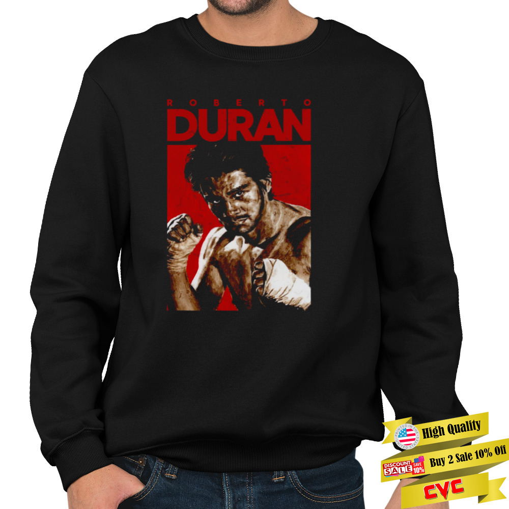 Rocky Red Art Roberto Duran shirt 5 Unisex Crewneck Sweatshirt