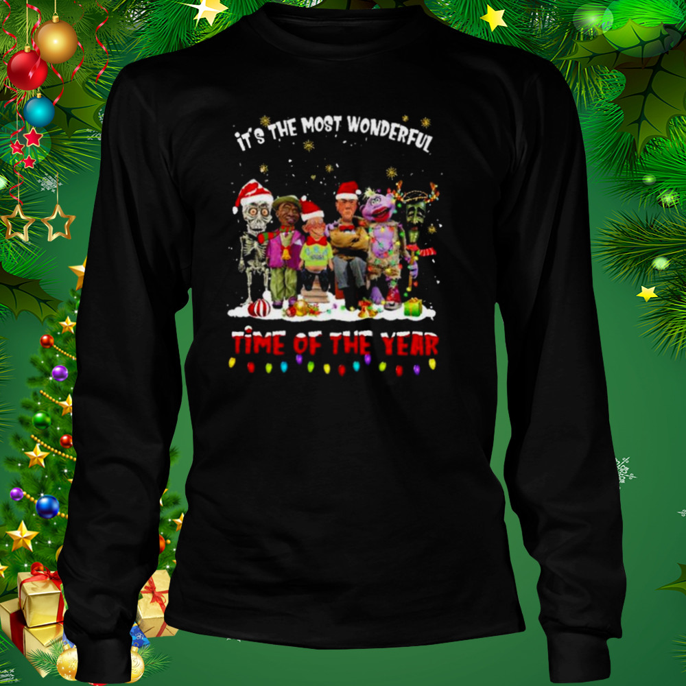 Santa Jeff Dunham Character it’s the most wonderful time of the year christmas shirt 3 Longsleeve tshirt