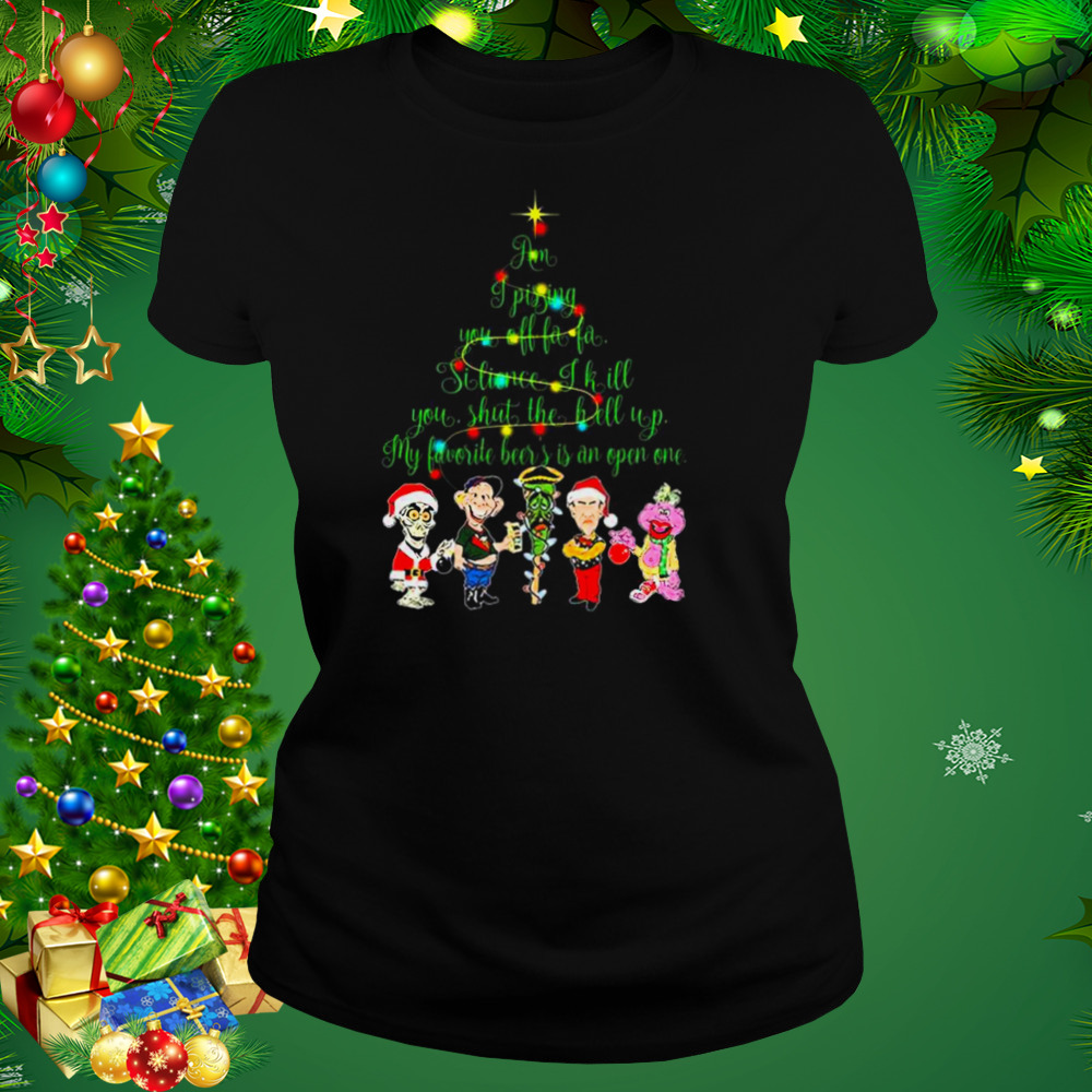 Santa Jeff Dunham character am I pissing you of fa fa silience I kill you Christmas shirt 2 Women's tshirt