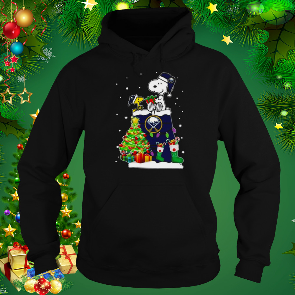Santa buffalo sabres snoopy and Woodstock Christmas shirt 5 Hoodie tshirt