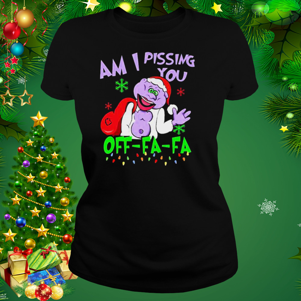 Santa peanut Jeff Dunham am I pissing you off fa fa merry Christmas shirt 2 Women's tshirt
