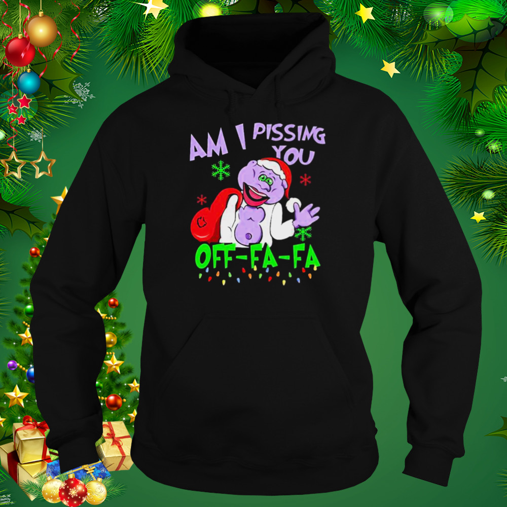 Santa peanut Jeff Dunham am I pissing you off fa fa merry Christmas shirt 5 Hoodie tshirt