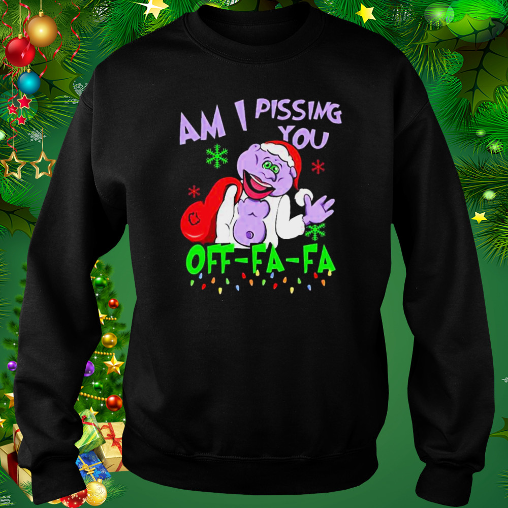 Santa peanut Jeff Dunham am I pissing you off fa fa merry Christmas shirt 4 Sweat tshirt