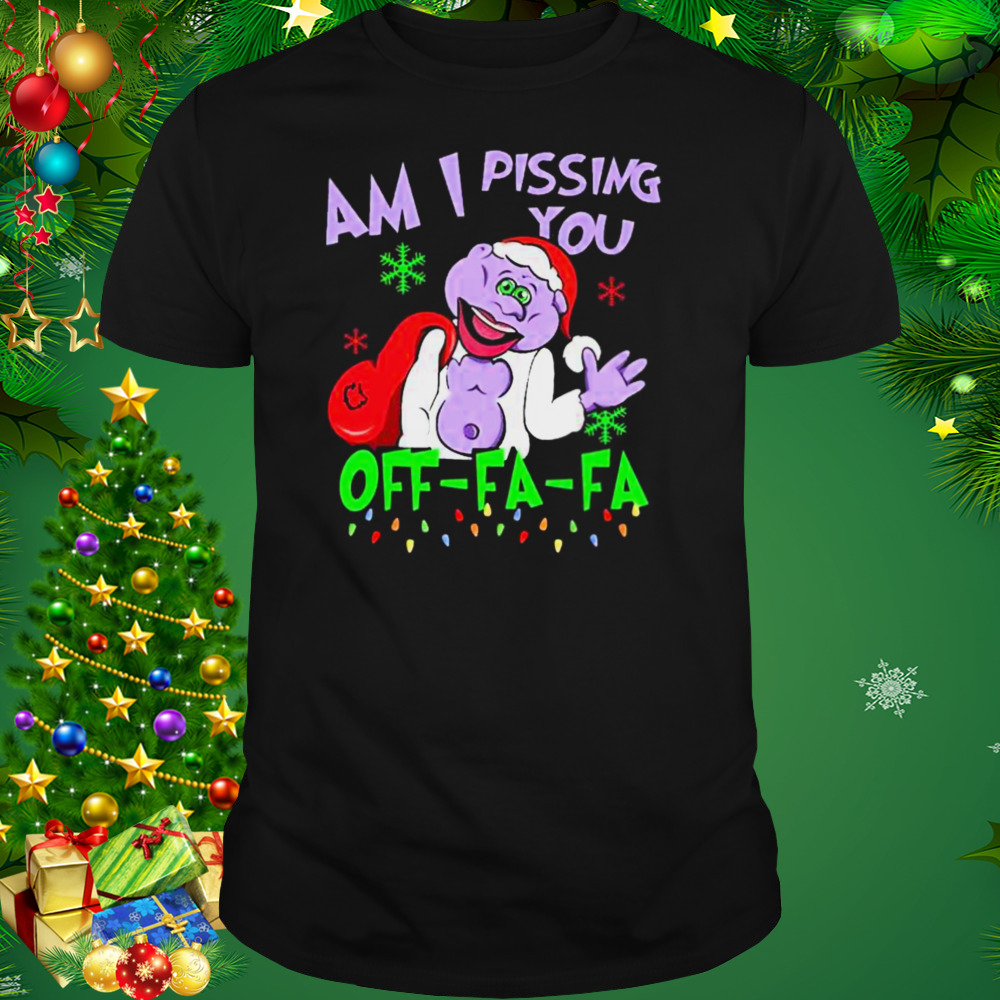Santa peanut Jeff Dunham am I pissing you off fa fa merry Christmas shirt 1 Unisex tshirt