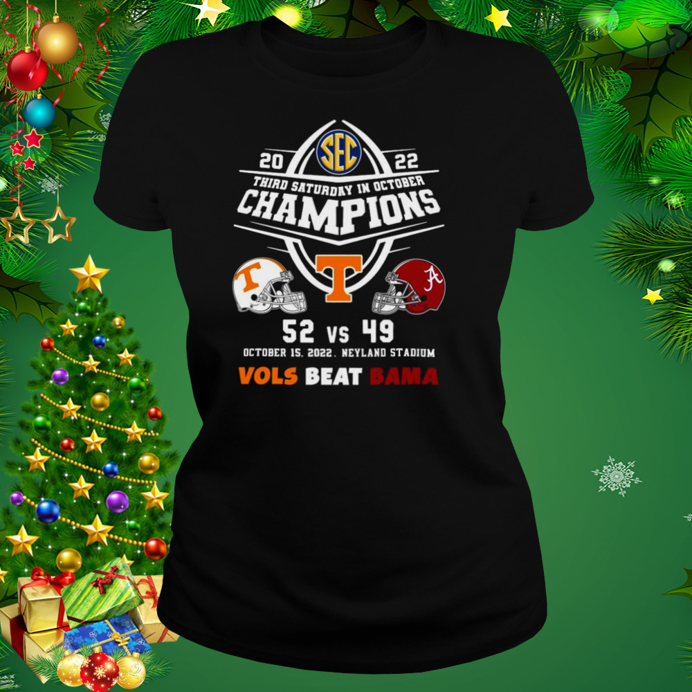 Tennessee Volunteers 52 Vs Alabama Crimson Tide 49 Champions 2022 Vols Beat Bama shirt 2 Women's tshirt