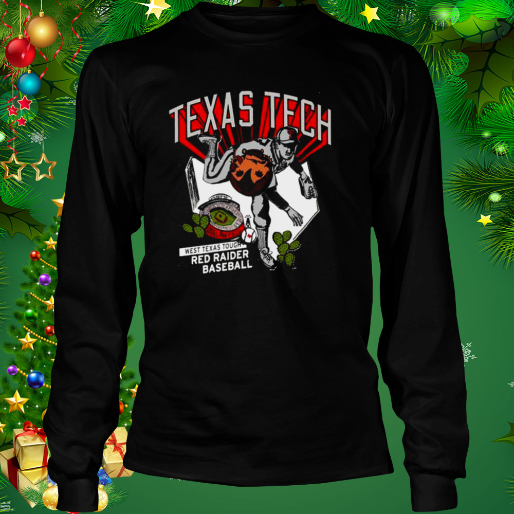 Texas Tech Red Raiders Bean Ball Baseball Shirt 3 Longsleeve tshirt
