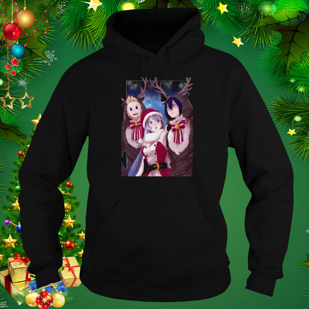 The Big Three Boku No Hero Academia In Christmas shirt 5 Hoodie tshirt
